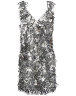 Rabanne Embellished Minidress - Grey
