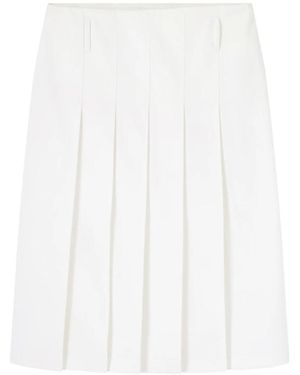 A.P.C. Pleated Mini Skirt - White