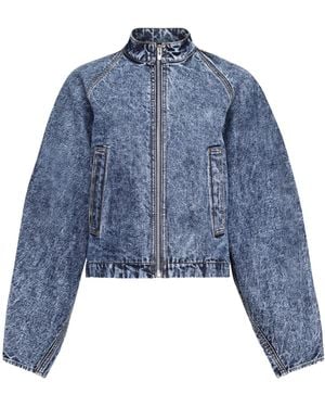 Alaïa Alaïa Round Racing Jacket - Blue