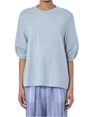 Dries Van Noten Herissa Crewneck T-Shirt - Blue
