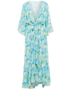 Melissa Odabash Melissa Printed Kaftan Dress - Blue