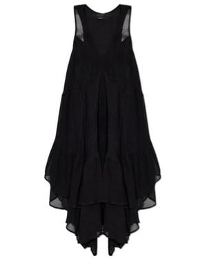 AllSaints Gretel Asymmetric Layered Midi Dress - Black