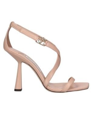 Jimmy Choo Jessica Sandals With Square Head And High Heels - Pink