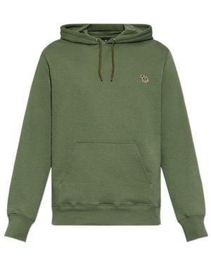 Paul Smith Ps Paul Smith Zebra Logo Hoodie - Green