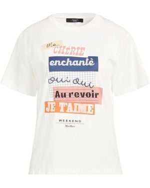 Weekend by Maxmara Printed T-Shirt - White