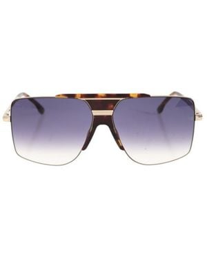 Victoria Beckham Eyewear Aviator Frame Sunglasses - Natural