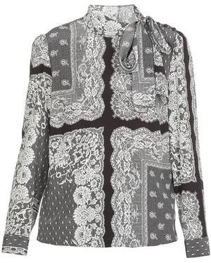 RED Valentino Bow Tie Shirt - Grey