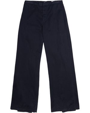 R13 High-Waist Wide-Leg Trousers - Blue