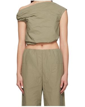 Paris Georgia Basics Alice Draped Top - Green