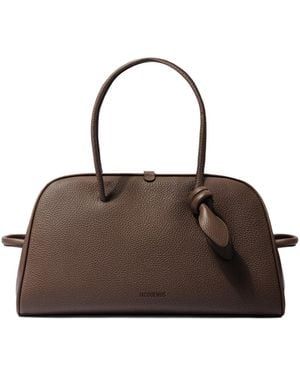 Jacquemus The Turismo Small Soft Bowling Bag - Brown