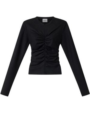 Isabel Marant Isabel Marant Étoile Delesa Ruched Sweater - Black