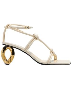 JW Anderson Logo High-Heeled Sandals - White