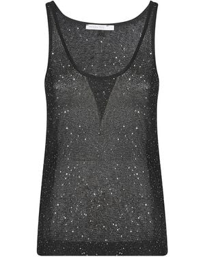 Patrizia Pepe Sleeveless Knitted Vest - Black