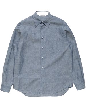 Acne Studios Chambray Button-Up Shirt - Blue