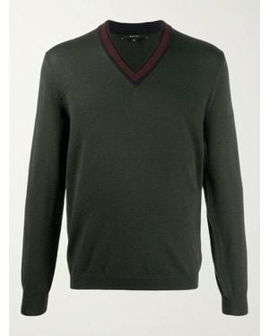 Gucci Web-Trim Jumper - Green
