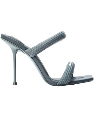 Alexander Wang Julie Woven Heeled Sandals - Blue