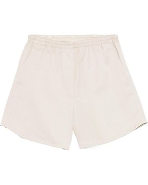 forte_forte Elastic Waist Shorts - Natural