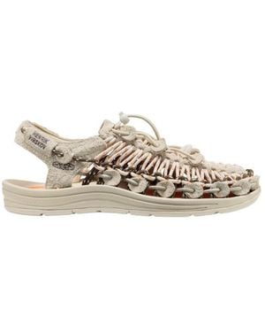 Keen Uneek Lea Woven Sandals - Metallic