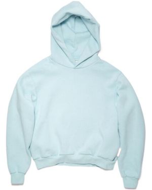 Acne Studios Brushed-Fleece Hoodie - Blue