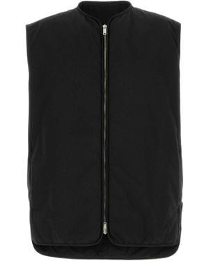 Jil Sander Zip-Front Quilted Gilet - Black