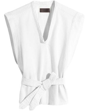 Lemaire V-Neck Vest - White