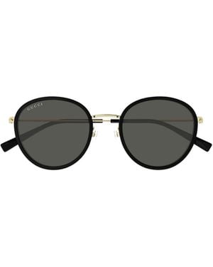 Gucci Eyewear Round Metal Sunglasses - Multicolor