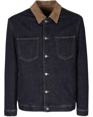 Dondup Contrast Collar Denim Jacket - Blue