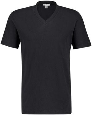 James Perse V-Neck T-Shirt - Black