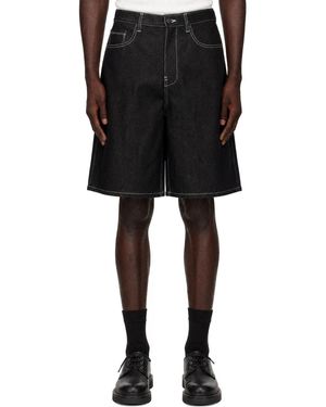 Entire studios Field Denim Shorts - Black