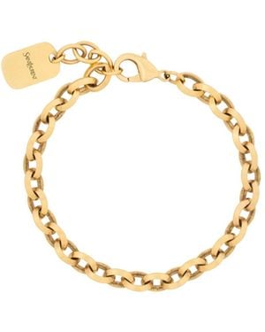 Saint Laurent Peaked Chain Bracelet - Metallic