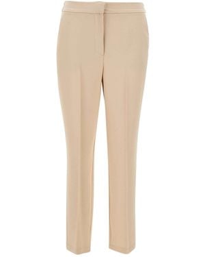 Kaos Capri Creased Pants - Natural