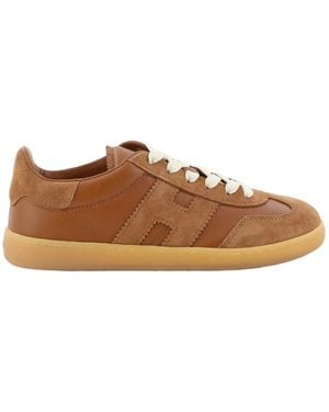 Hogan Cool Panelled Low-Top Trainers - Brown