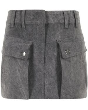 ANDAMANE Xandra Pocket Mini Skirt - Gray