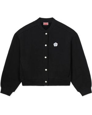KENZO 'Boke Flower 2.0' Embroidered Cocoon Blouson - Black