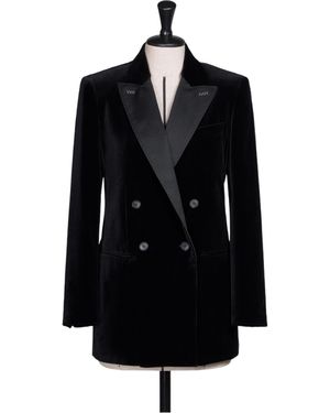 Max Mara Double-Breasted Jacket - Black