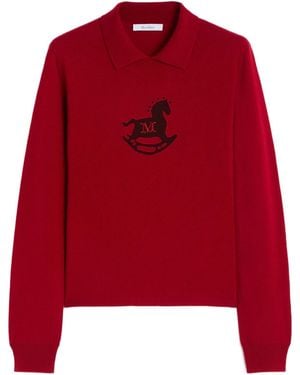 Max Mara Wool And Cashmere Slim Jumper - Red