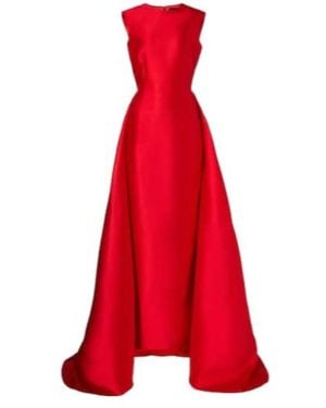 Solace London Larsen Satin Gown - Red