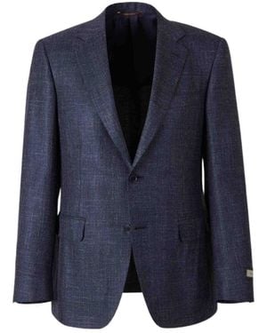 Canali Single-Breasted Blazer - Blue