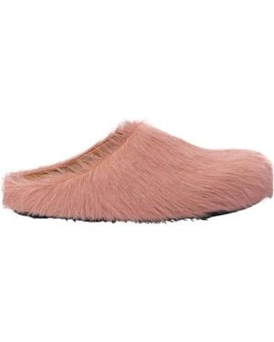 Marni Fussbett Round Toe Slip-On Mules - Pink