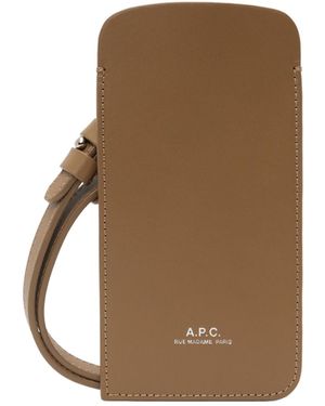 A.P.C. Removable Shoulder Strap Mini - Brown