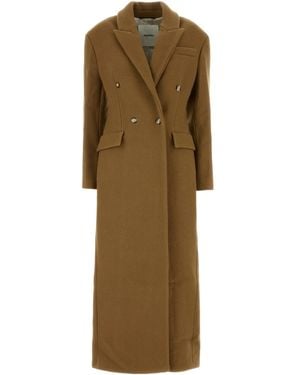 Nanushka Ferris Felted Coat - Natural