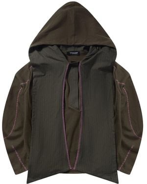 Kiko Kostadinov Color-Blocked Trim Hoodie - Black