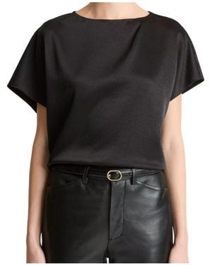 Vince Collared Button-Fastening Shirt - Black