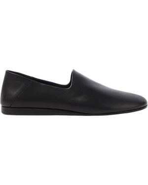 Jacquemus Leather Slip-On Shoes - Black