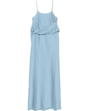D.exterior Draped Slip Dress - Blue