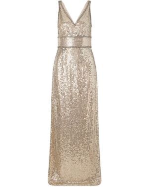 Jenny Packham Crystal-Embellished Sequin Tulle Gown - Natural