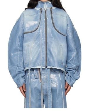 OTTOLINGER Long-Sleeved Casual Jacket - Blue