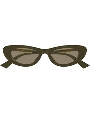 Bottega Veneta Eyewear Cat-Eye Sunglasses - Green