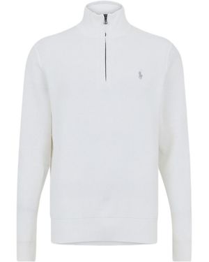 Polo Ralph Lauren Quarter-Zip Jumper - White