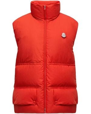 Moncler Jil Sander Chlorine Down Gilet - Red